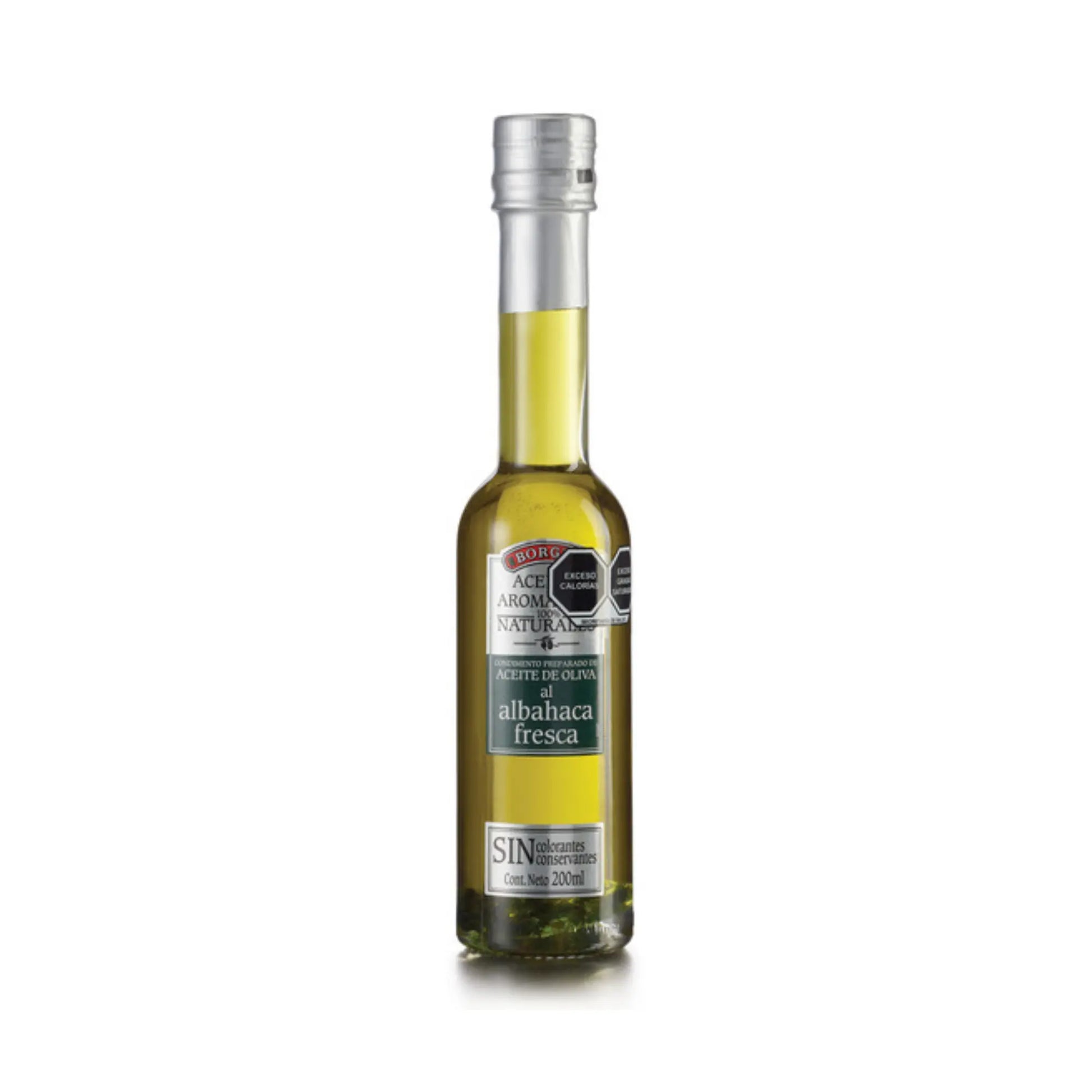 Aceite de Albahaca Borges 200ml - borges - vista lateral