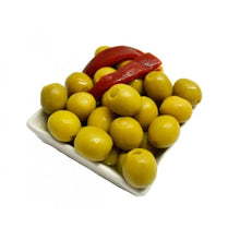 Aceituna Rellena de Pimiento Asado 300g - Cesarfer - vista lateral