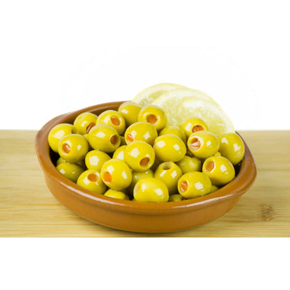 Aceituna Rellena de Pimiento 230g - Cesarfer - vista lateral