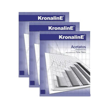 Acetato Retroproyeccion 4 mil Kronaline PA651 Oficio 50 Hojas c/u 3 PIEZA - Kronaline - vista lateral