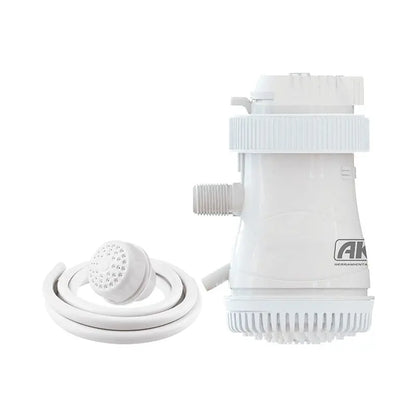 Regadera eléctrica 3 temperaturas - Blanco AKSI - Aksi - vista lateral