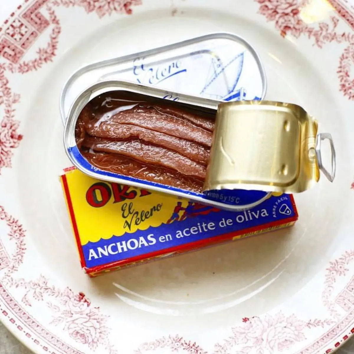 Anchoas en Aceite de Oliva 47.g - Cesarfer - vista lateral