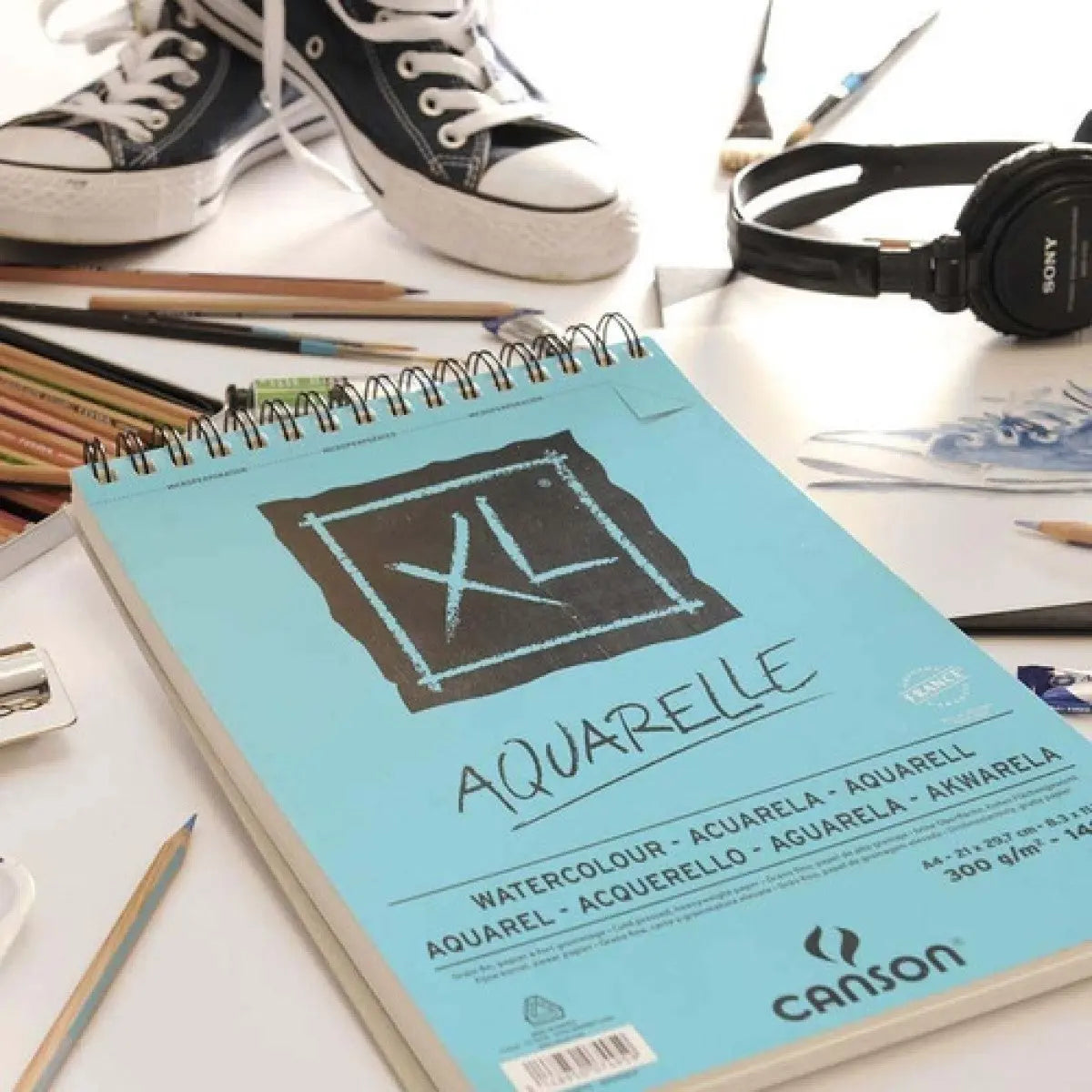 Block Canson Aquarelle Sketchbook Album Acuarela 21 X 30 - Canson - empaque