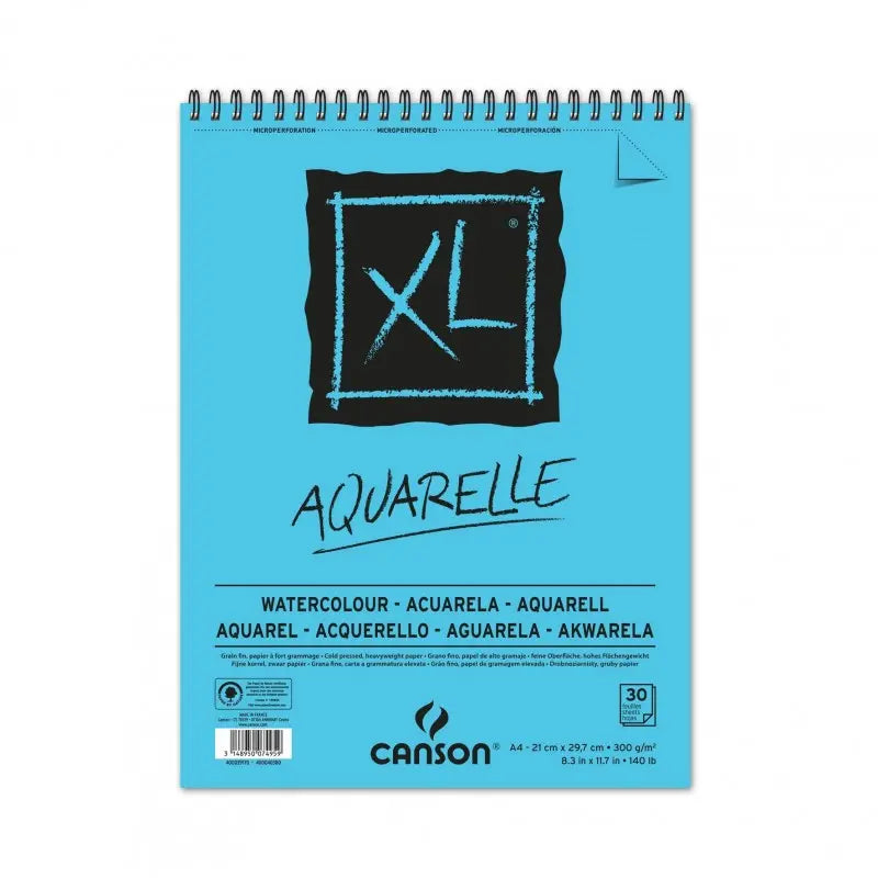 Block Canson Aquarelle Sketchbook Album Acuarela 21 X 30 - Canson - vista lateral
