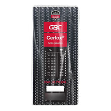 Arillos De Plástico GBC Cerlox 1 Pulgada Con 25 Pzs Negro - ACCO - vista lateral