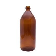 Botella Ámbar Redonda Industrial 1000ml 12pz - Ball - detalle