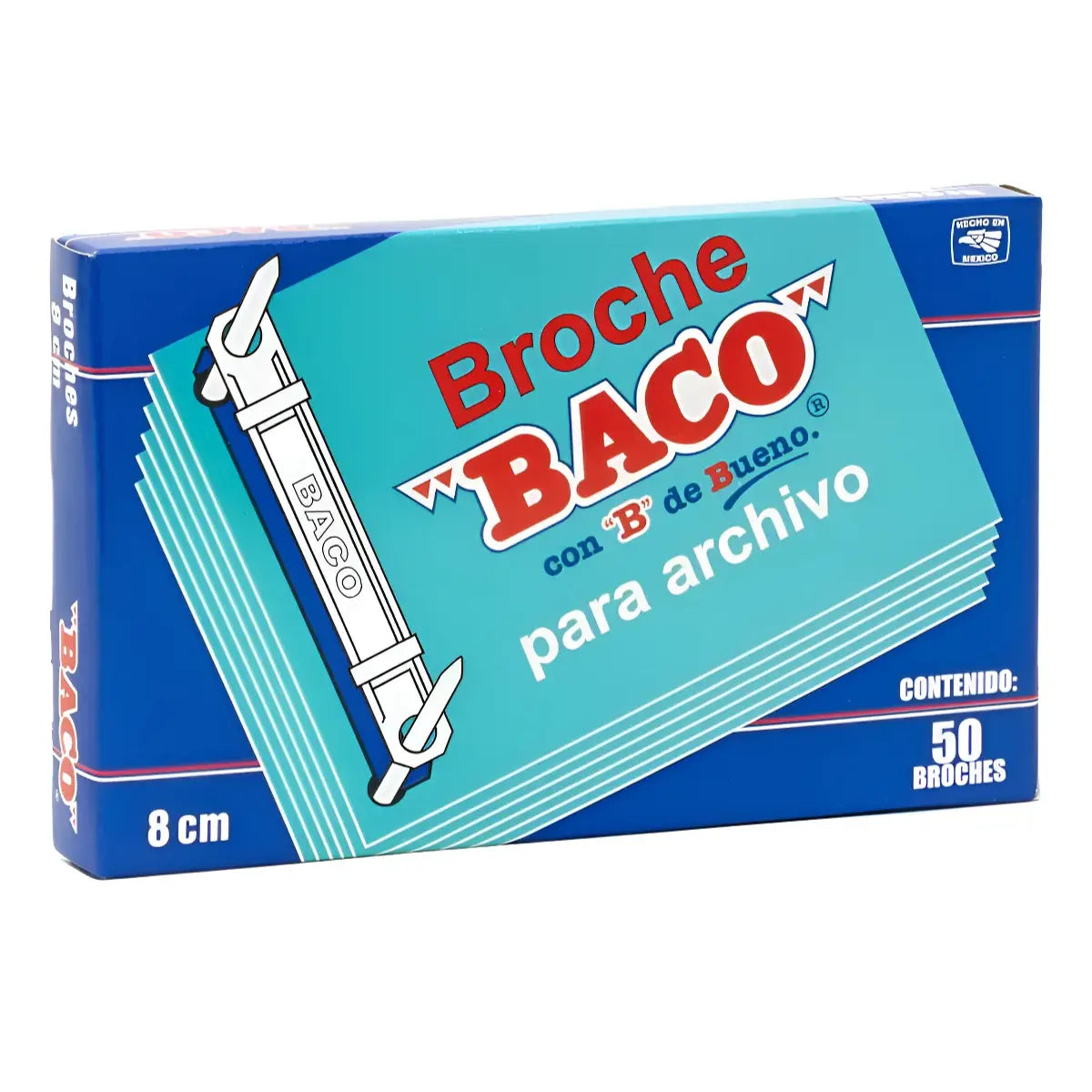 1 Caja Broches Baco 8 cms. B-182 BACO - Baco