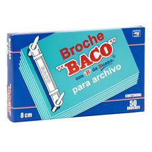 1 Caja Broches Baco 8 cms. B-182 BACO - Baco