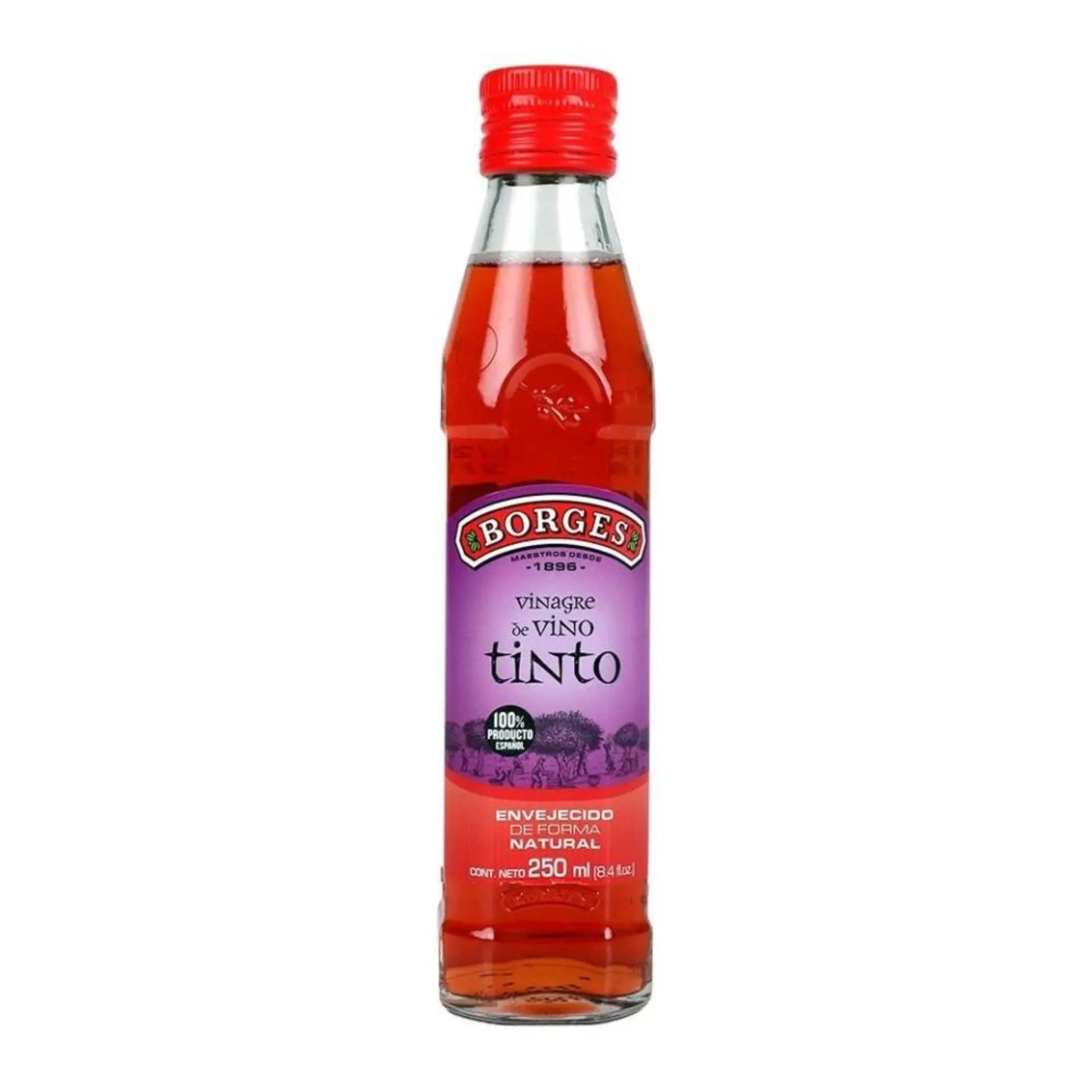 Vinagre de Vino Tinto 250ml - Cesarfer - vista lateral