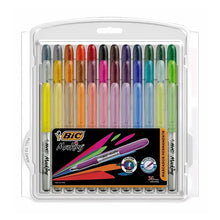 36 Marcador Permanente Intensity Punta Fina Colores Surtidos Bic - Bic - vista lateral