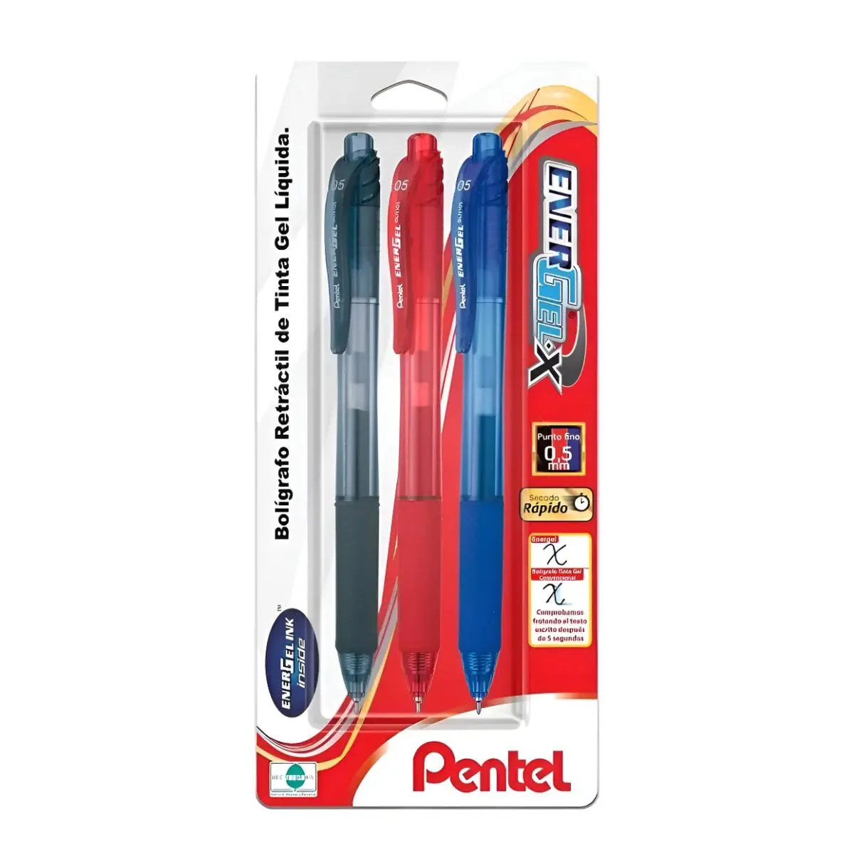 3 Boligrafo Pentel Energel-x 0.5mm - Pentel - detalle