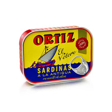 Sardina en Aceite de Oliva 140g - conservas ortiz - vista lateral