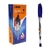 Boligrafo Triangular Azul Punto Mediano MAE - Mae