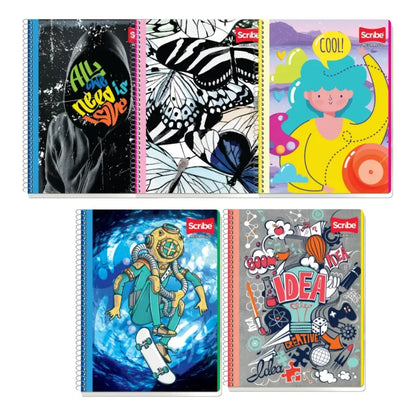 Cuaderno Profesional Mega Plus 100 hojas Diseños cuadro grande SCRIBE - Scribe - detalle