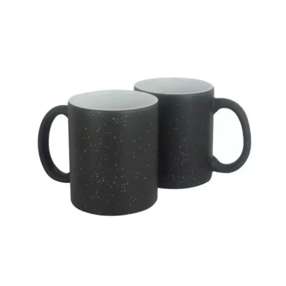 12 Pz Taza cerámica 11oz. Mágica glitter color negro Color Make - Color Make - vista lateral