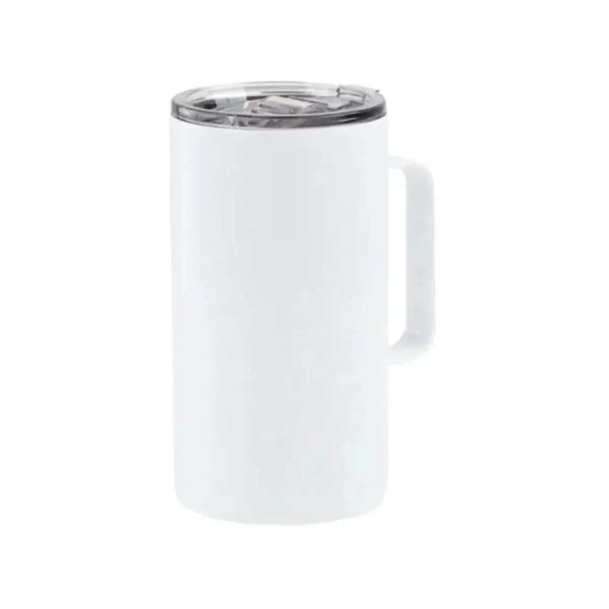 5 pz Taza de Acero 700 ml. Coffee Tipo Camper Grande. Blanco Color Make - Color Make