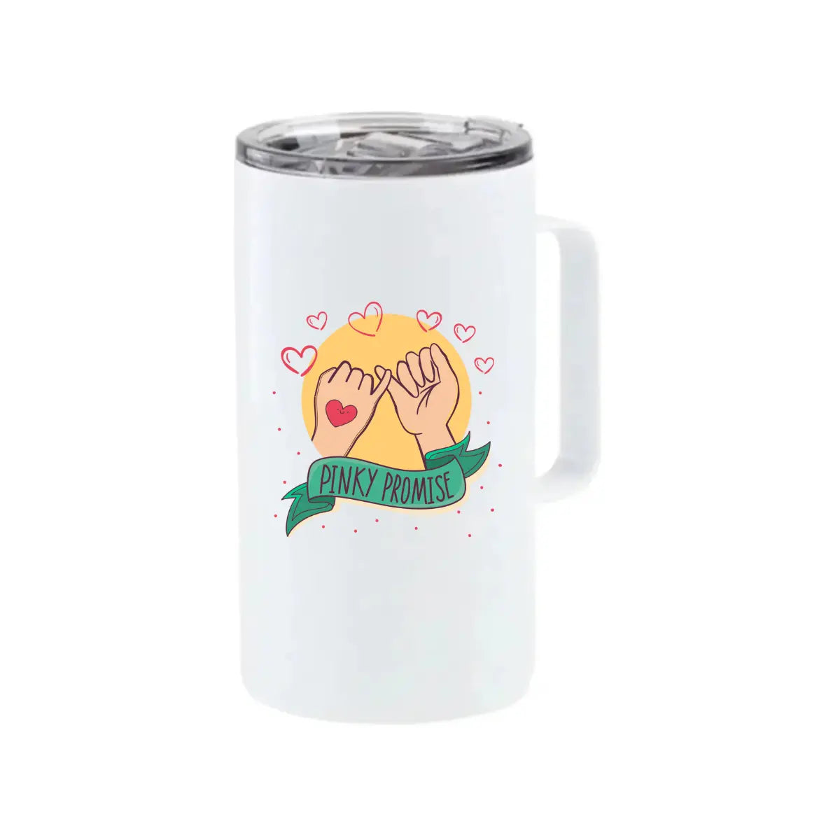 Taza de Acero 700 ml. Coffee Tipo Camper Grande. Blanco Color Make - Color Make - empaque