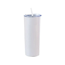 Vaso de Acero 600 ml. Tipo Skinny Blanco Color Make - Color Make