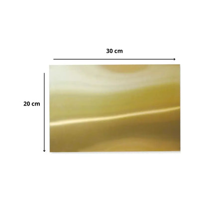 10 Pz Lamina Aluminio 20 X 30 Cm Sublimar Color Make Dorado - Color Make - vista lateral