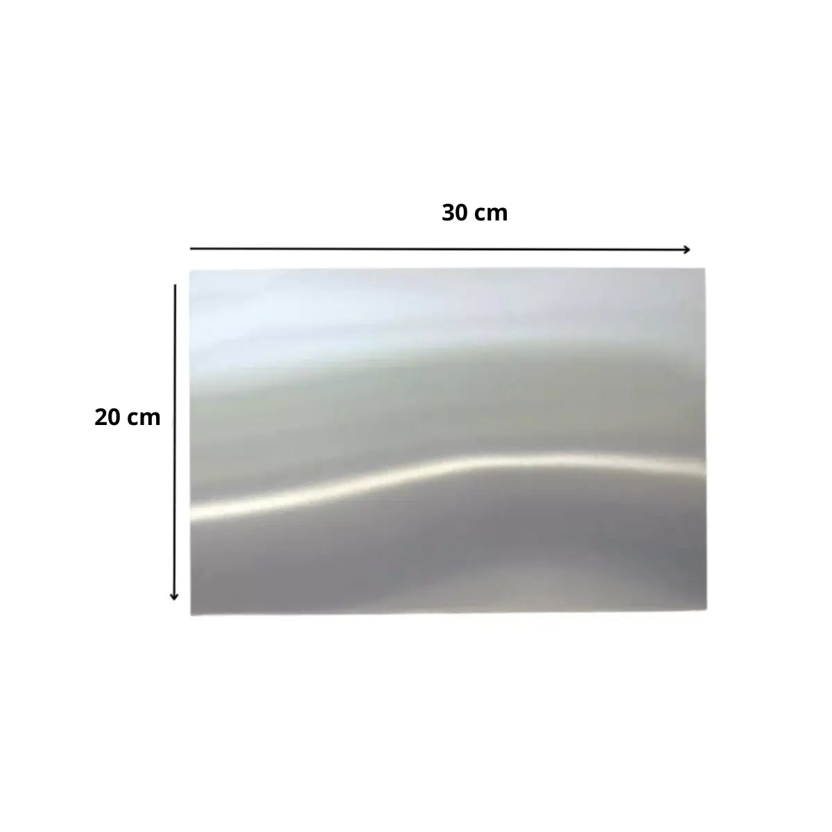10 Pz Lamina Aluminio 20 X 30 Cm Sublimar Color Make Plateado - Color Make - detalle