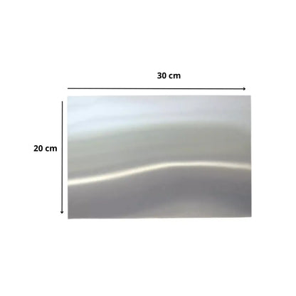 10 Pz Lamina Aluminio 20 X 30 Cm Sublimar Color Make Plateado - Color Make - detalle