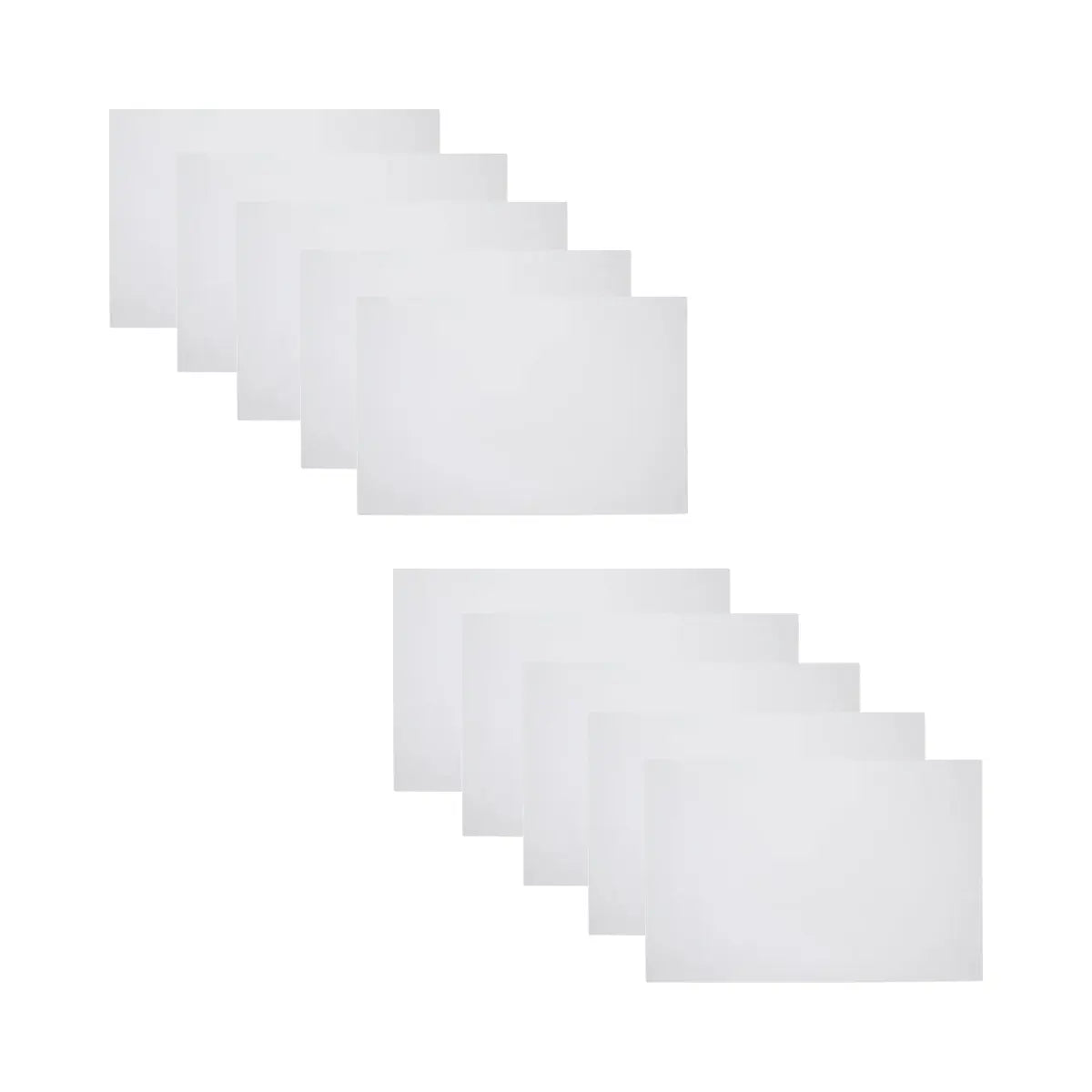 10 Pz Lamina Aluminio 40 X 60 Cm Sublimacion Color Make Blanco - ColorMake - empaque