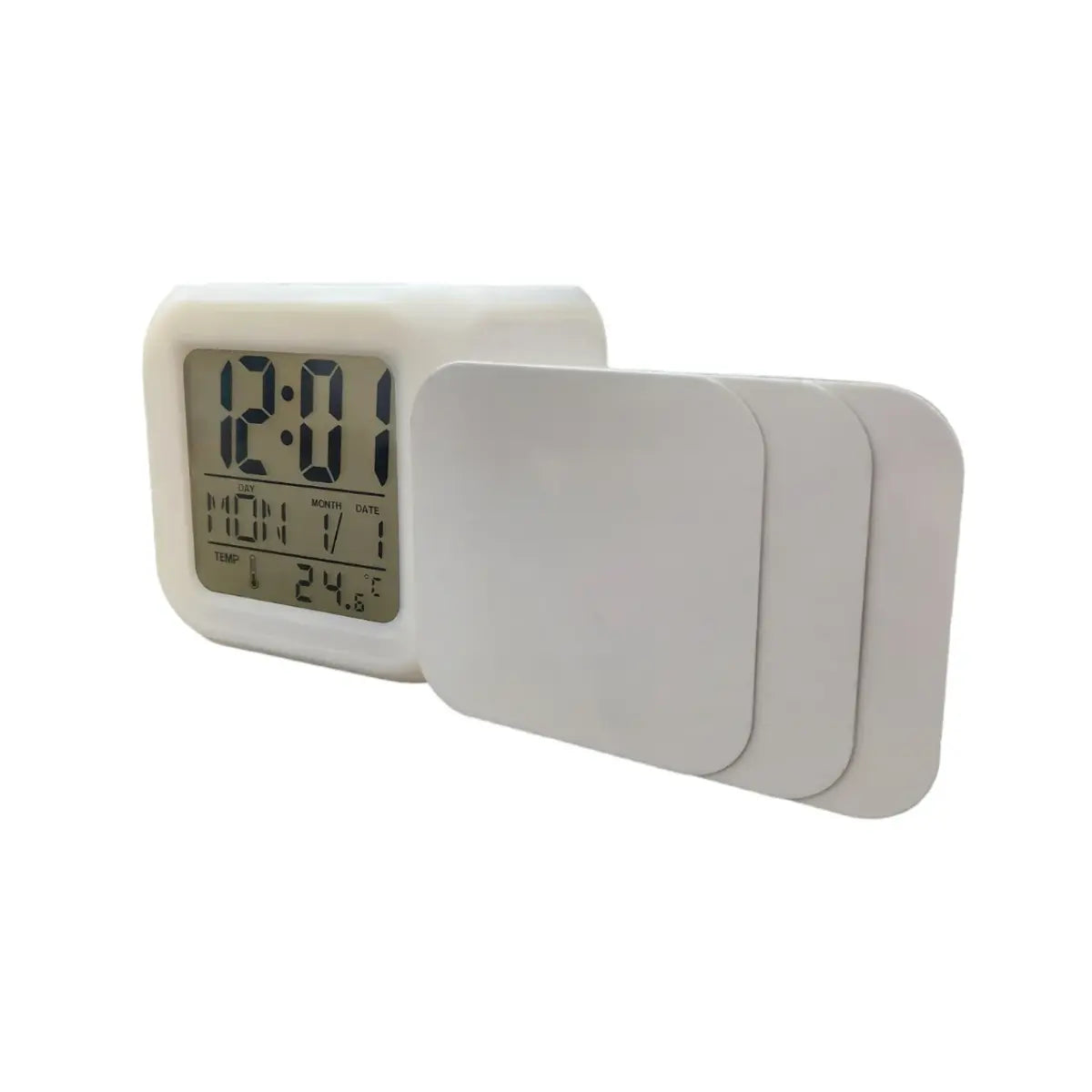 4 Pz Reloj Despertador Con Led Para Sublimar Color Make - Color Make