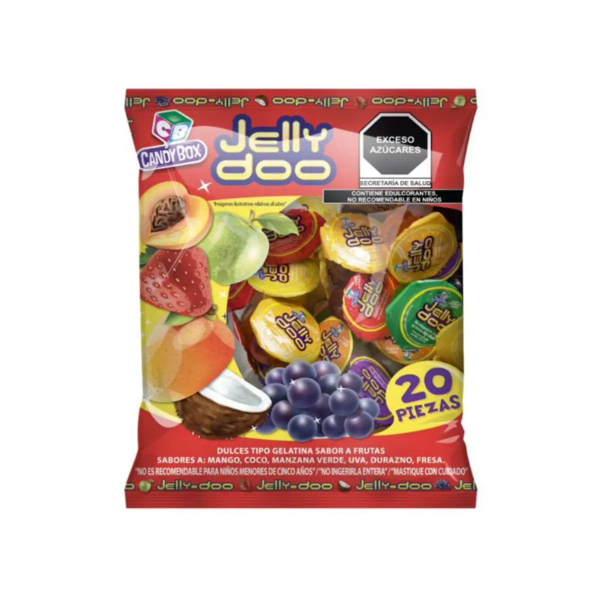 Mini Gelatinas Jelly Doo Bolsa 300grs Sabores Surtidos 20pz - Coveme