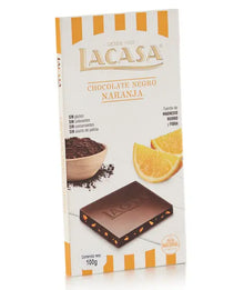 Tableta Chocolate Negro con Naranja 100g - Cesarfer