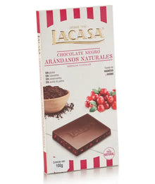 Tableta Chocolate Negro Arándanos Naturales 100g - Cesarfer
