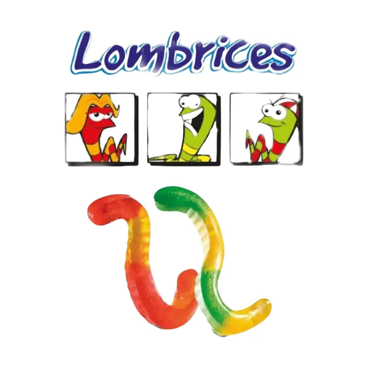 Gomita Lombrices Lucky Gummys 1 Kg Sabor Frutal Mixto - Cuanda