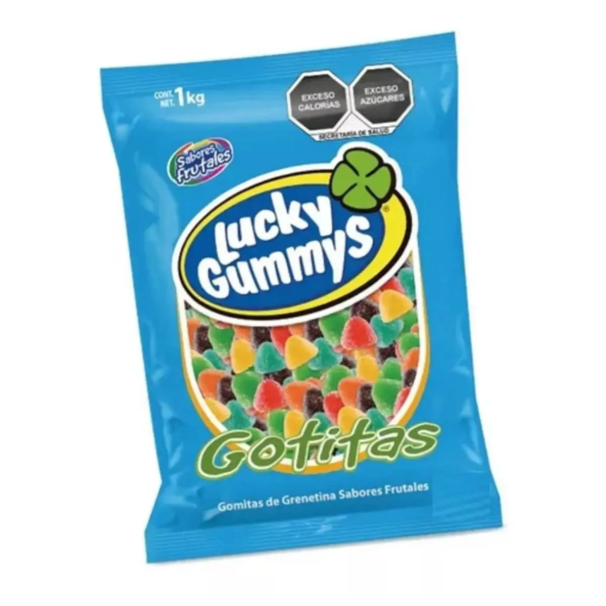 Gomitas Forma de Gotitas Frutales Lucky Gummys 1kg - Cuanda - vista lateral