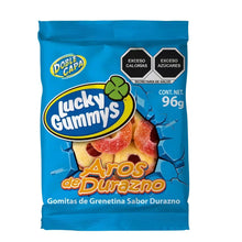 Gomitas Forma De Aros Sabor Durazno Lucky Gummys 96gr (BAJA) - Lucky GummyS - vista lateral