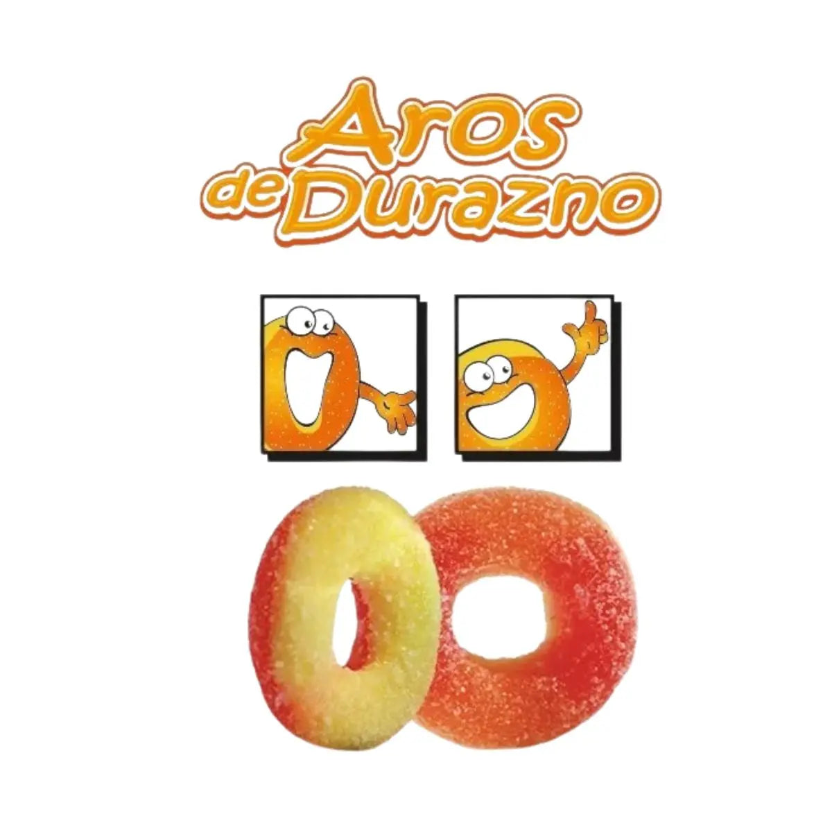 Gomitas Forma De Aros Sabor Durazno Lucky Gummys 96gr (BAJA) - Lucky GummyS