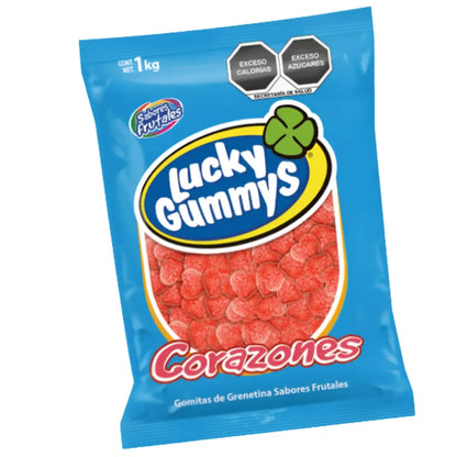 Gomitas Forma Corazones Lucky Gummys 1 Kg - Cuanda - vista lateral