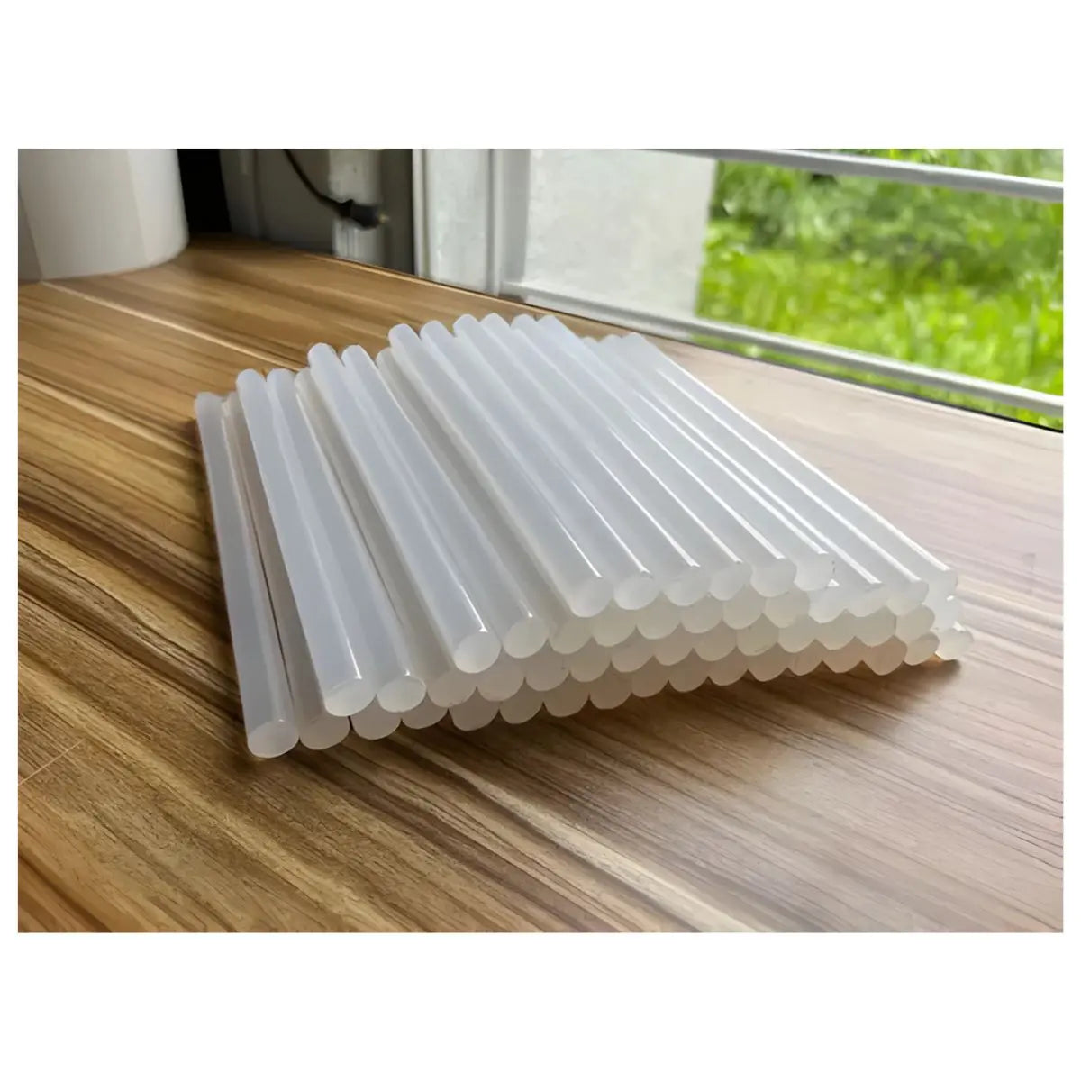 10 KG SILICÓN EN BARRA CONFETTI GRUESO TRANSPARENTE 25CMX7MM CAJA - Confetti - empaque