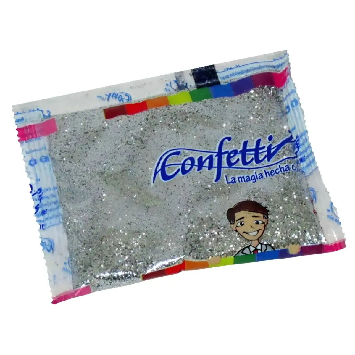 DIAMANTINA FINA C15 / C40 ULTRABRILLANTE BOLSA DE 1KG PLATA - Confetti - empaque