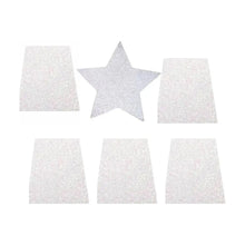 FOAMI DIAMANTADO TAMAÑO CARTA CONFETTI PQT C/10 PZAS Blanco - Confetti - empaque