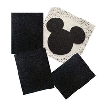 FOAMI DIAMANTADO TAMAÑO CARTA CONFETTI PQT C/10 PZAS Negro - Confetti - empaque