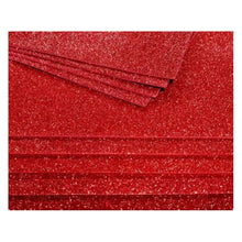 FOAMI DIAMANTADO TAMAÑO CARTA CONFETTI PQT C/10 PZAS Rojo - Confetti - empaque