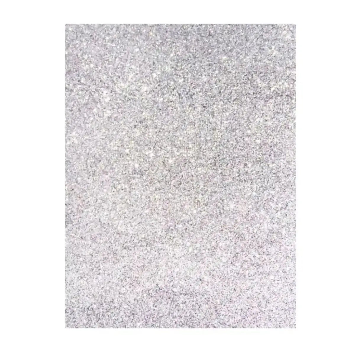 FOAMI DIAMANTADO TAMAÑO CARTA CONFETTI PQT C/10 PZAS Plata - Confetti - vista lateral