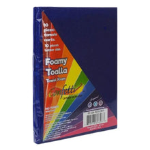 FOAMI TOALLA TAMAÑO CARTA PQT C/ 10 PZS Azul Rey - Confetti - detalle