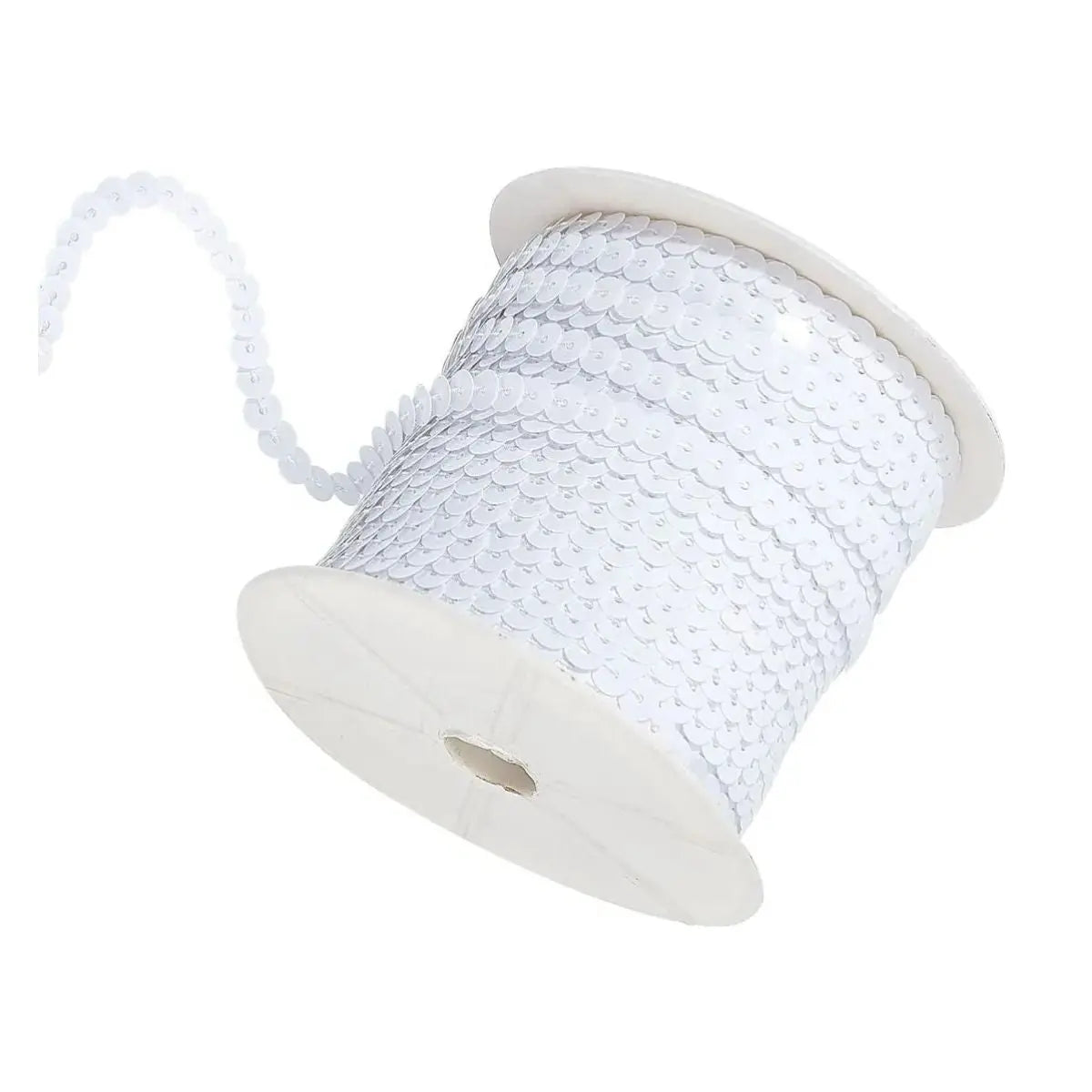 Galon Lentejuela fetti Rollo Blanco - Confetti