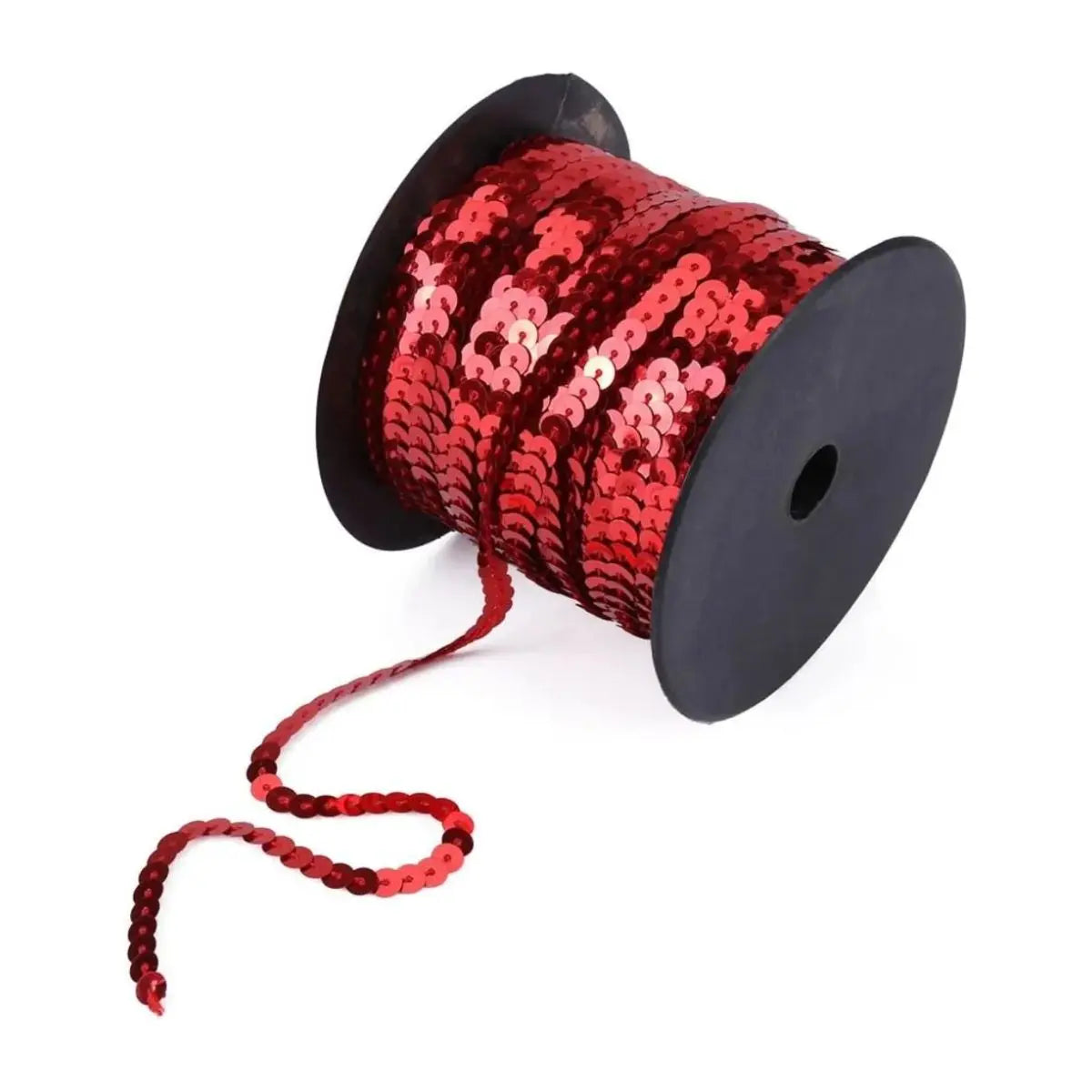 Galon Lentejuela fetti Rollo Rojo - Confetti - vista lateral