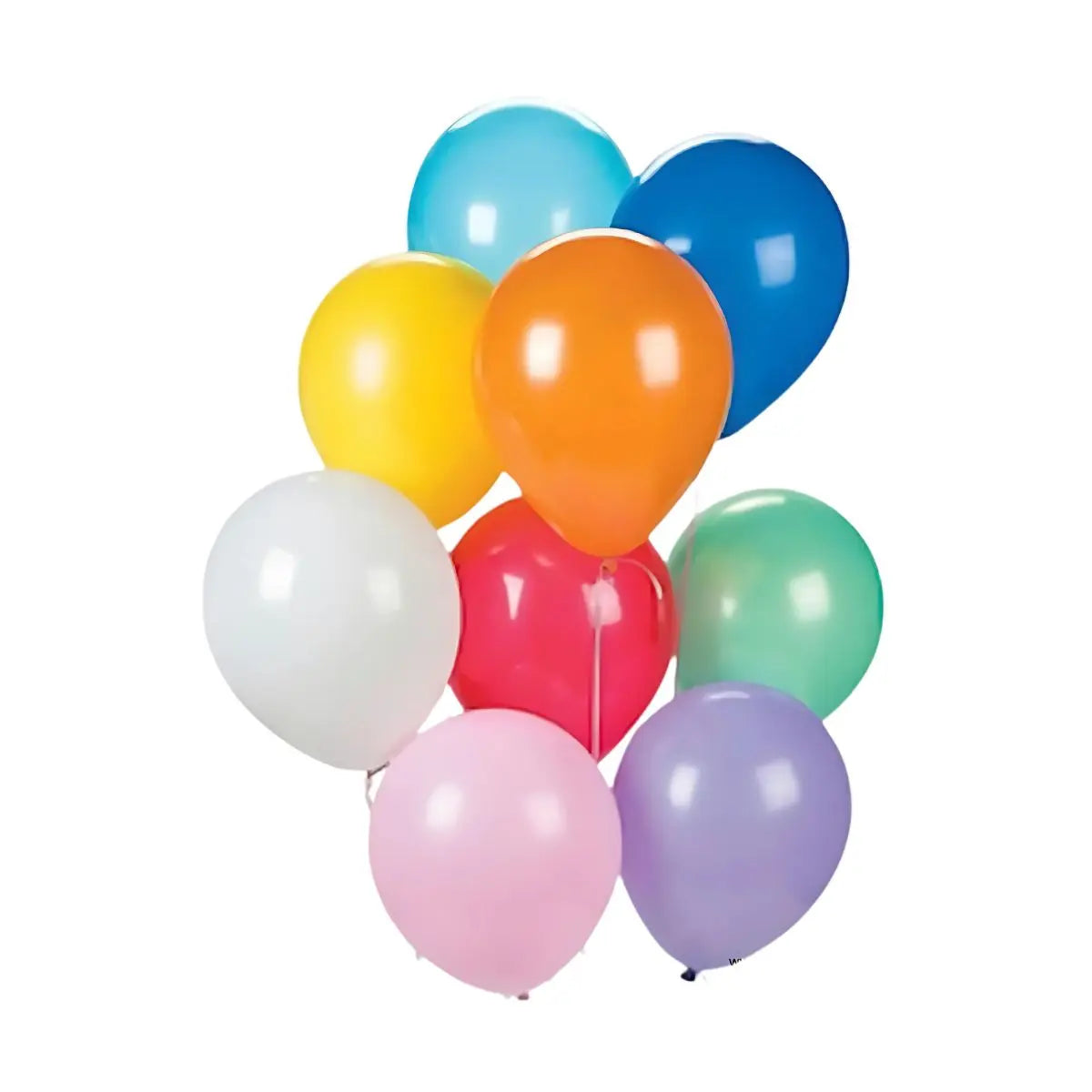 50 GLOBOS LÁTEX MARCA KALU #9 PQT CON 50GRMS C/U SURTIDO - Confetti - empaque