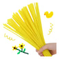 100 Limpiapipas Terciopelo Confetti Colores A Elegir Amarillo - Confetti - vista lateral