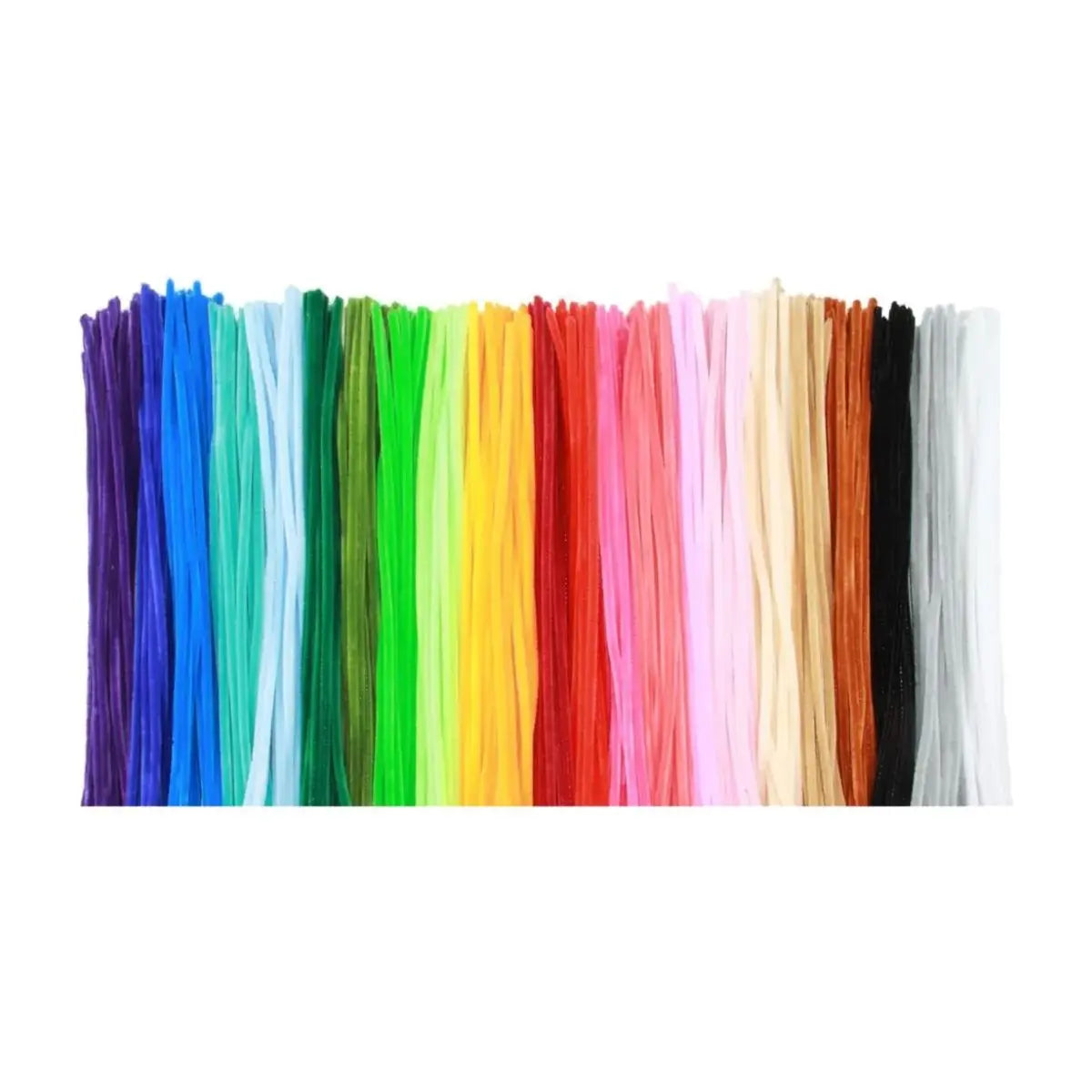LIMPIA PIPAS DE TERCIOPELO CONFETTI COLORES MIXTOS VIVOS PQT C/ 100 PZAS - Confetti