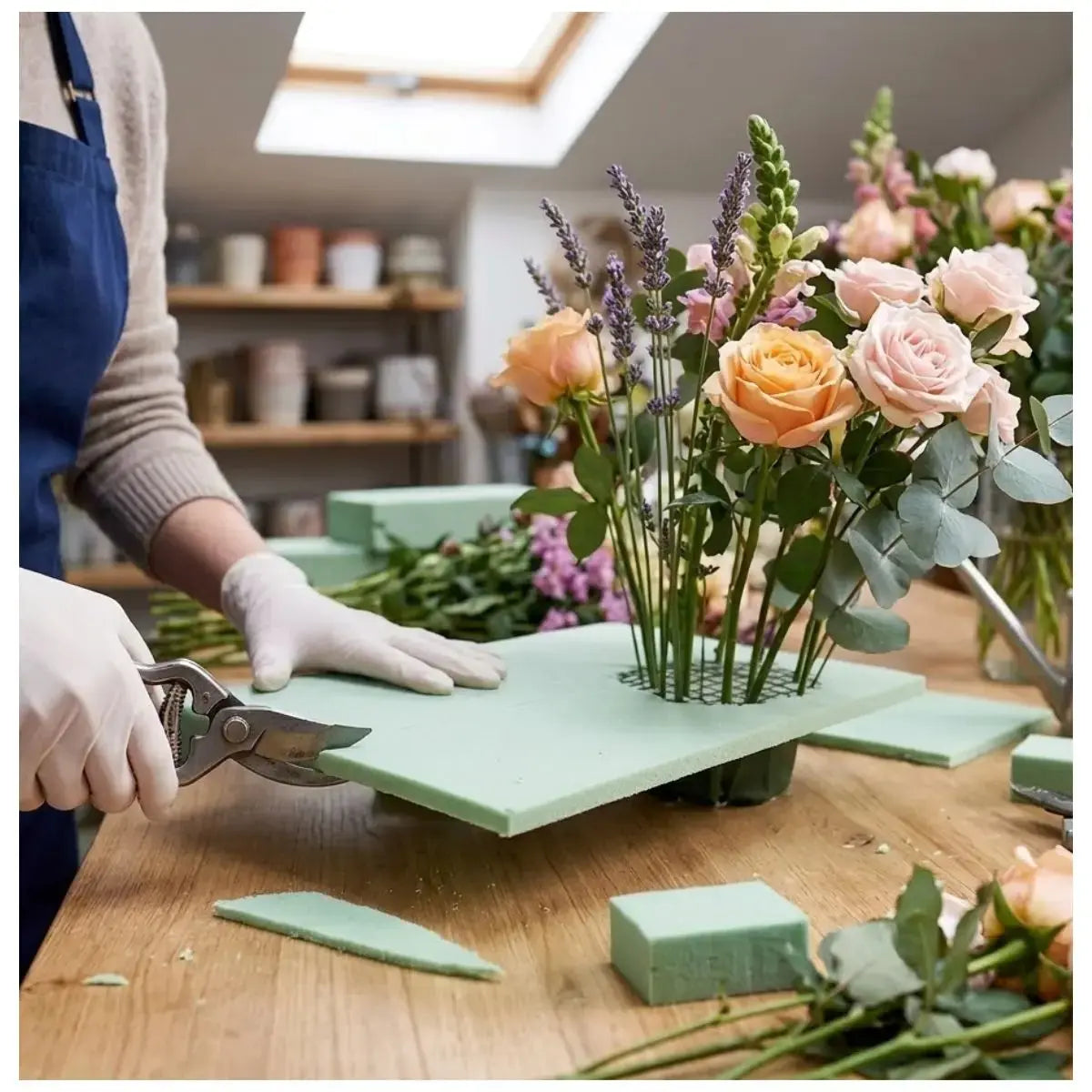 5 pz Placa Foami Verde Pistache 30x40x4 cm Confetti - Confetti