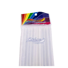SILICÓN EN BARRA CONFETTI DELGADO TRANSPARENTE 25CMX7MM PQT CON 10 PIEZAS - Confetti - vista lateral