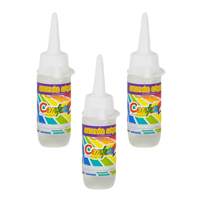 3 PACK SILICÓN LÍQUIDO CONFETTI BOTELLA CON 30ML - Confetti - detalle